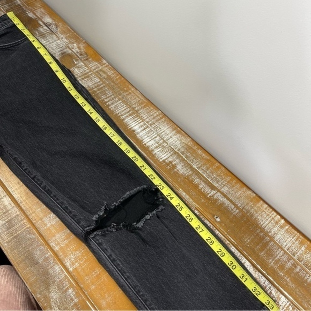 Abrand Jeans Distressed Skinny Jean Size 26 Color Black - Picture 11 of 13